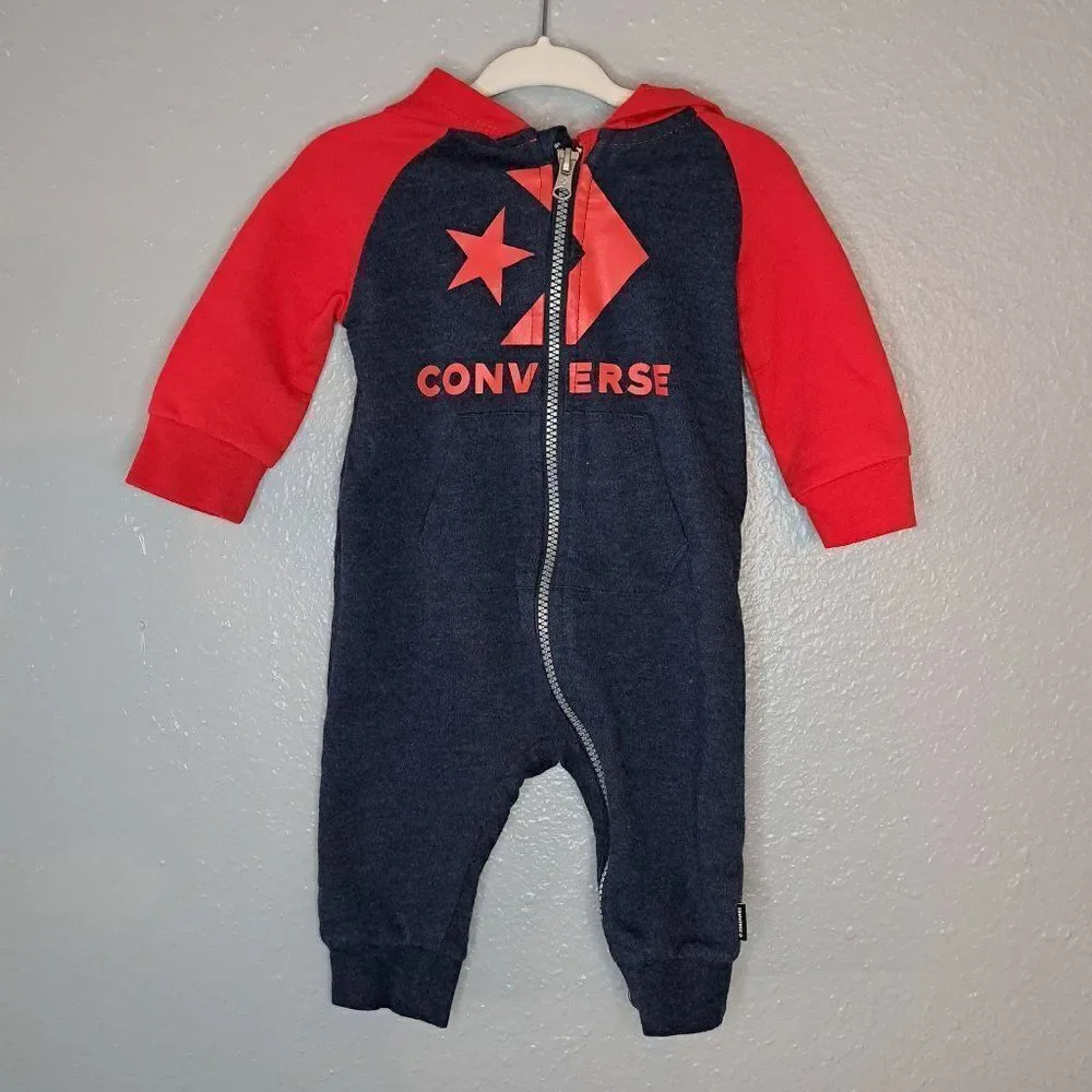 Converse Baby All Star Coverall Body Suit Size 6 Month